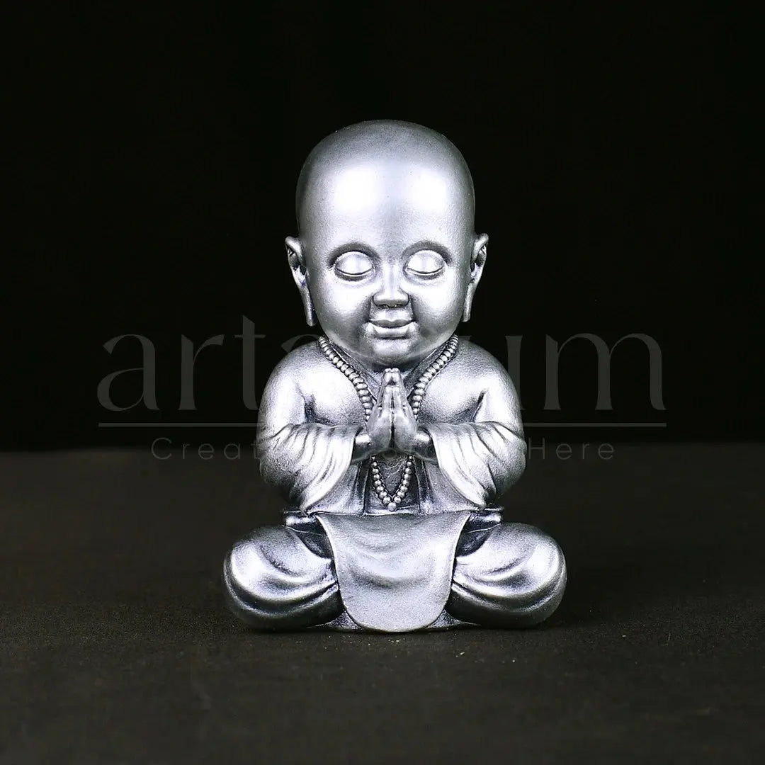 Meditating Baby Monk Car Dashboard