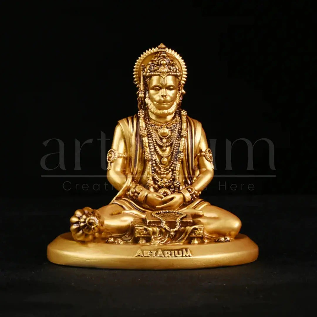 Meditating Hanuman Car Dashboard