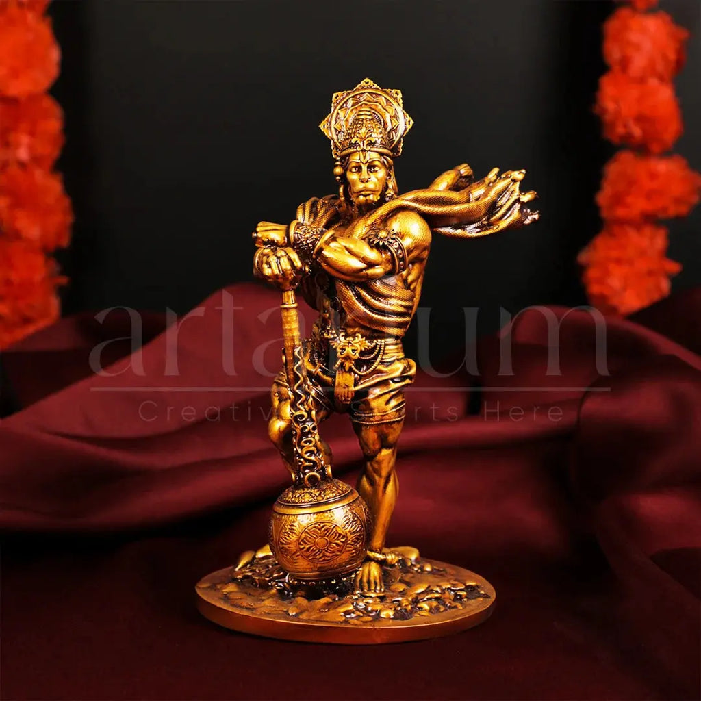 Bahubali Hanuman Idol for Car Dashboard