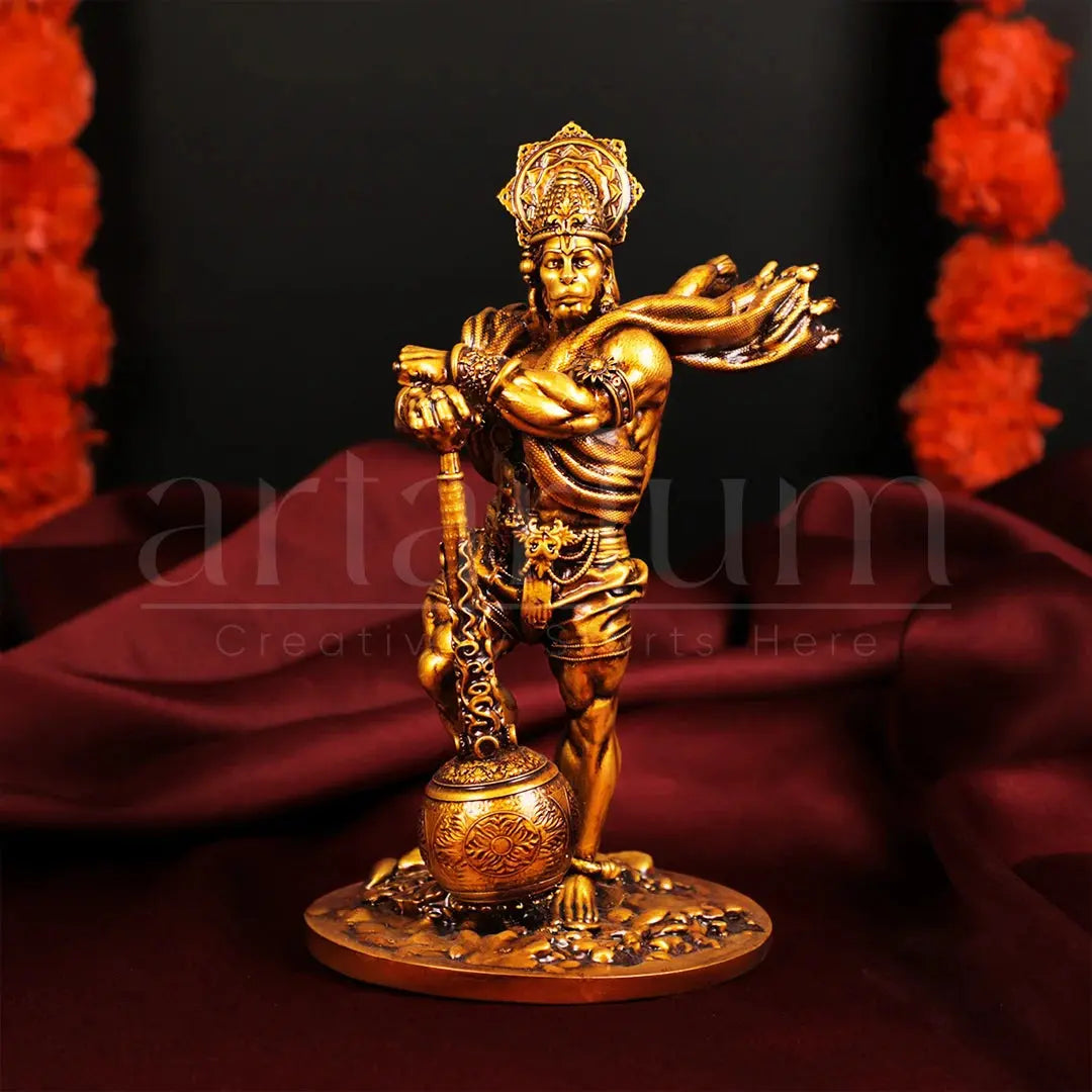 Bahubali Hanuman Idol for Car Dashboard