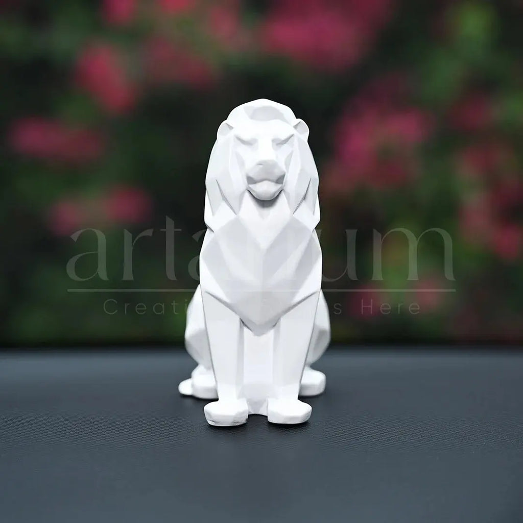 Geometric Lion Car Dashboard