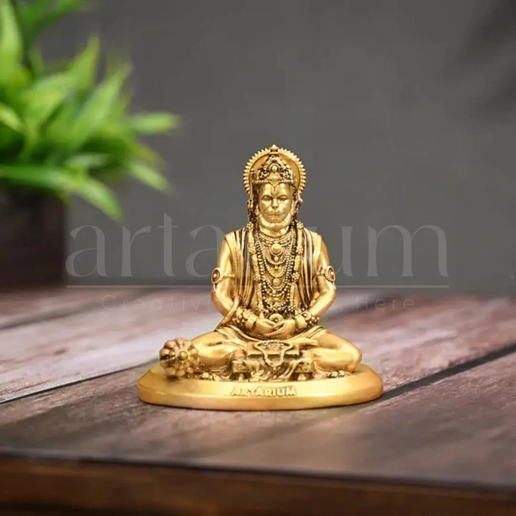 Meditating Hanuman Car Dashboard