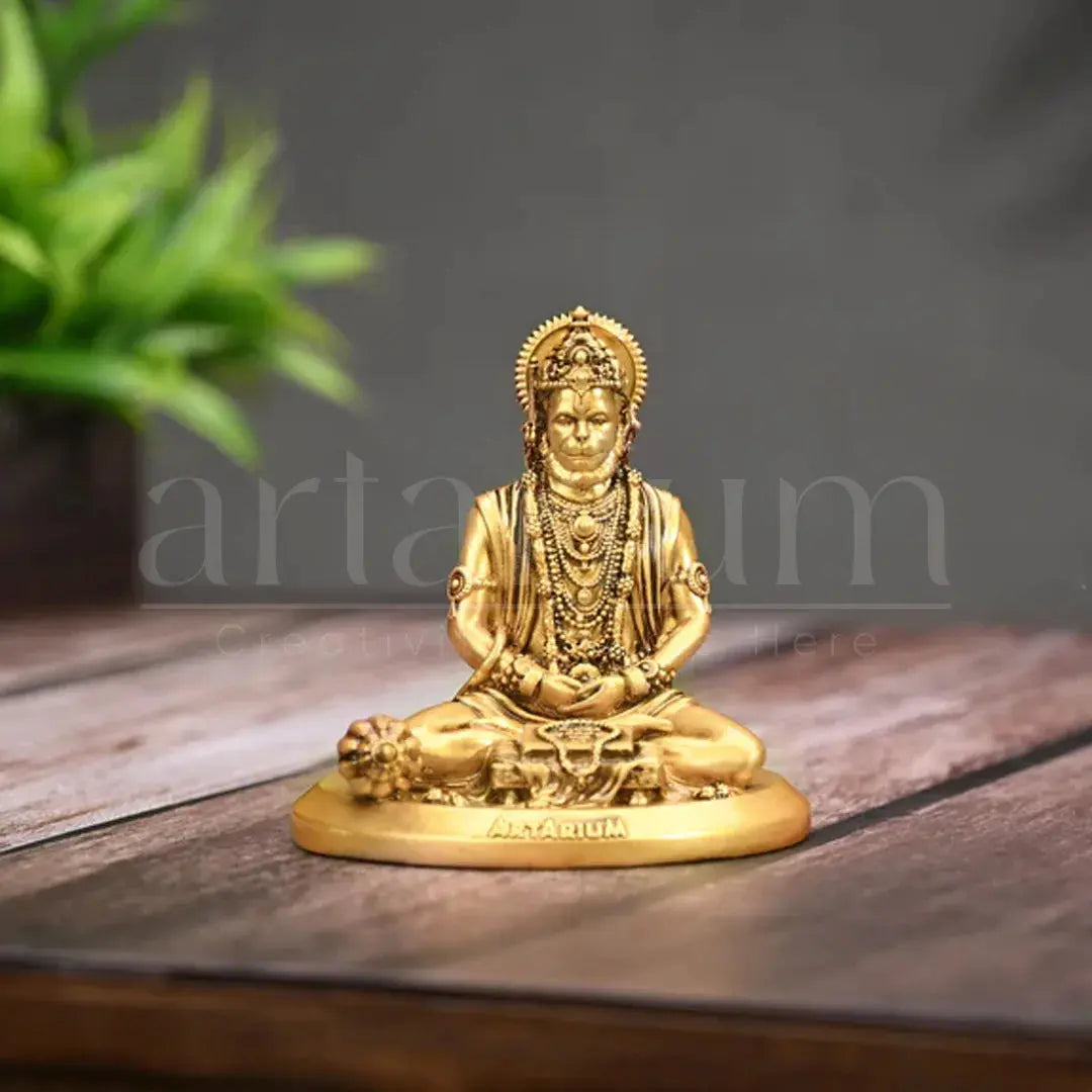 Meditating Hanuman Car Dashboard