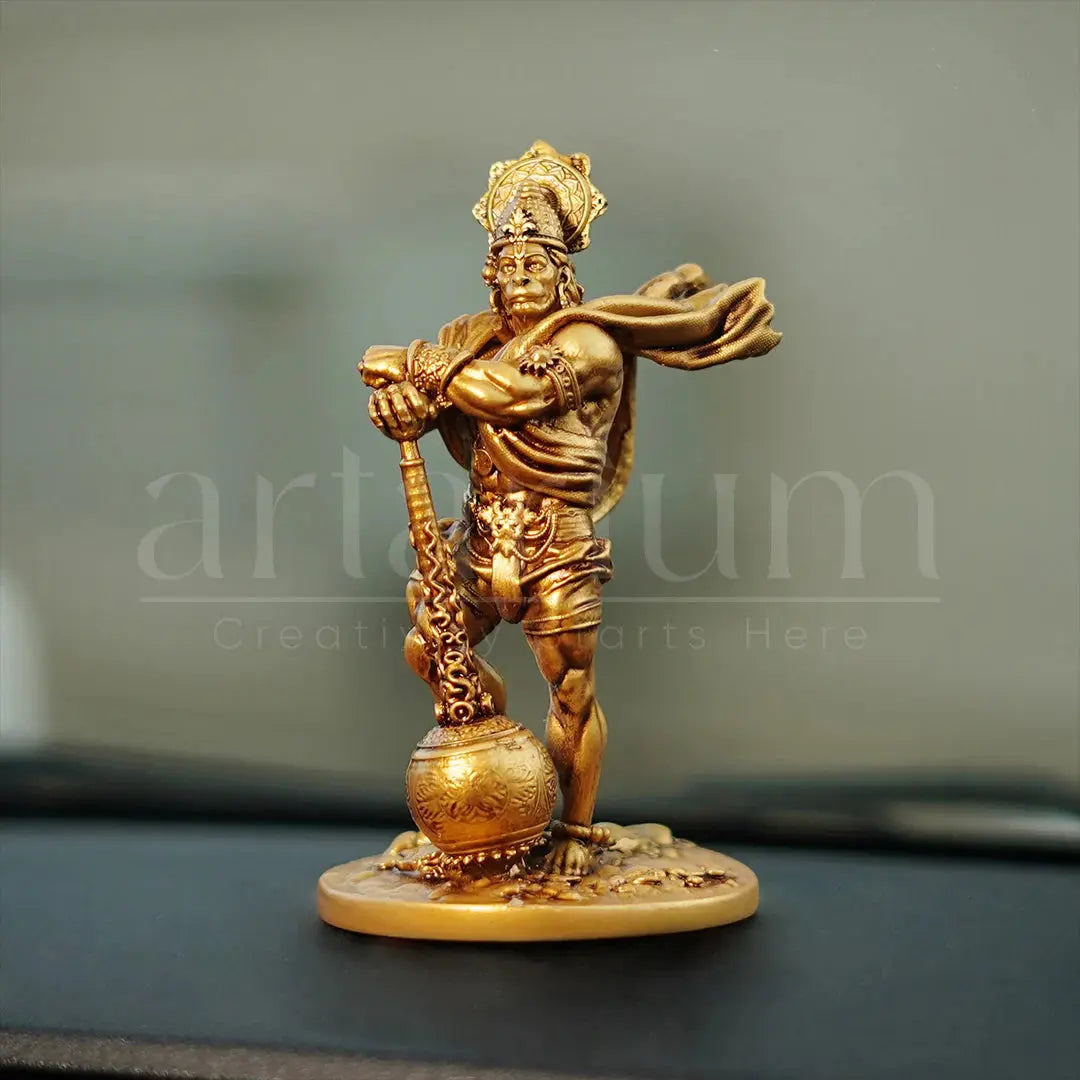 Bahubali Hanuman Idol for Car Dashboard