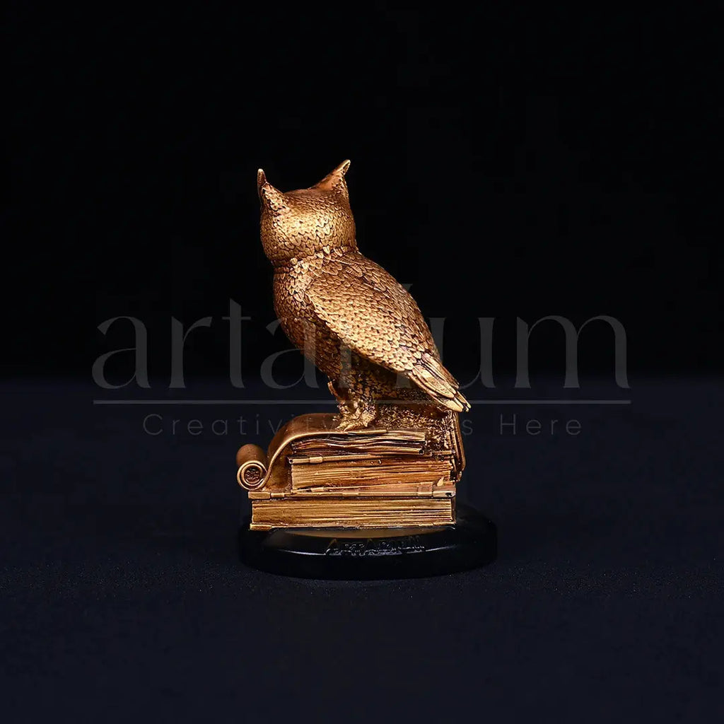 Antique Owl of Wisdom Car Dashboard