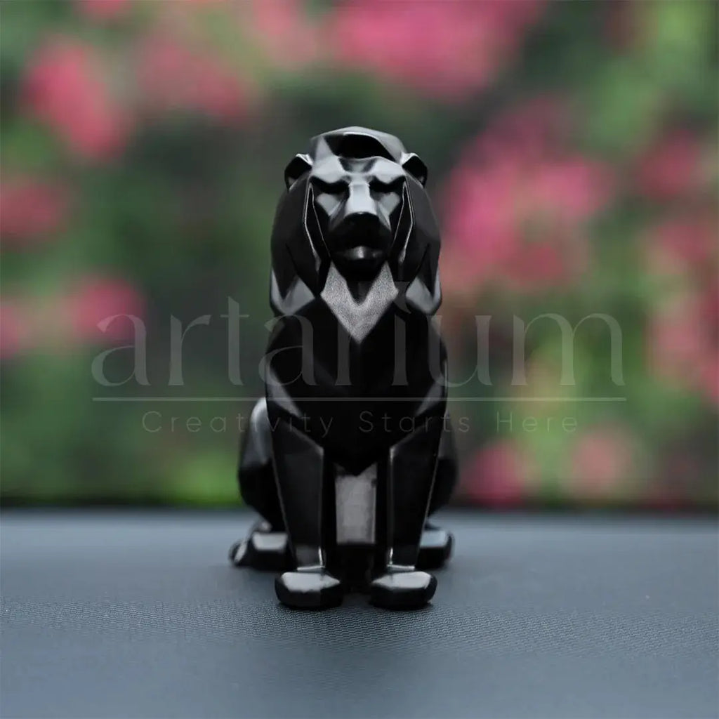 Geometric Lion Car Dashboard