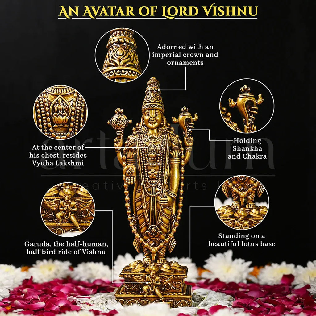 Venkateshwar Balaji 4 Inch Car Dashboard