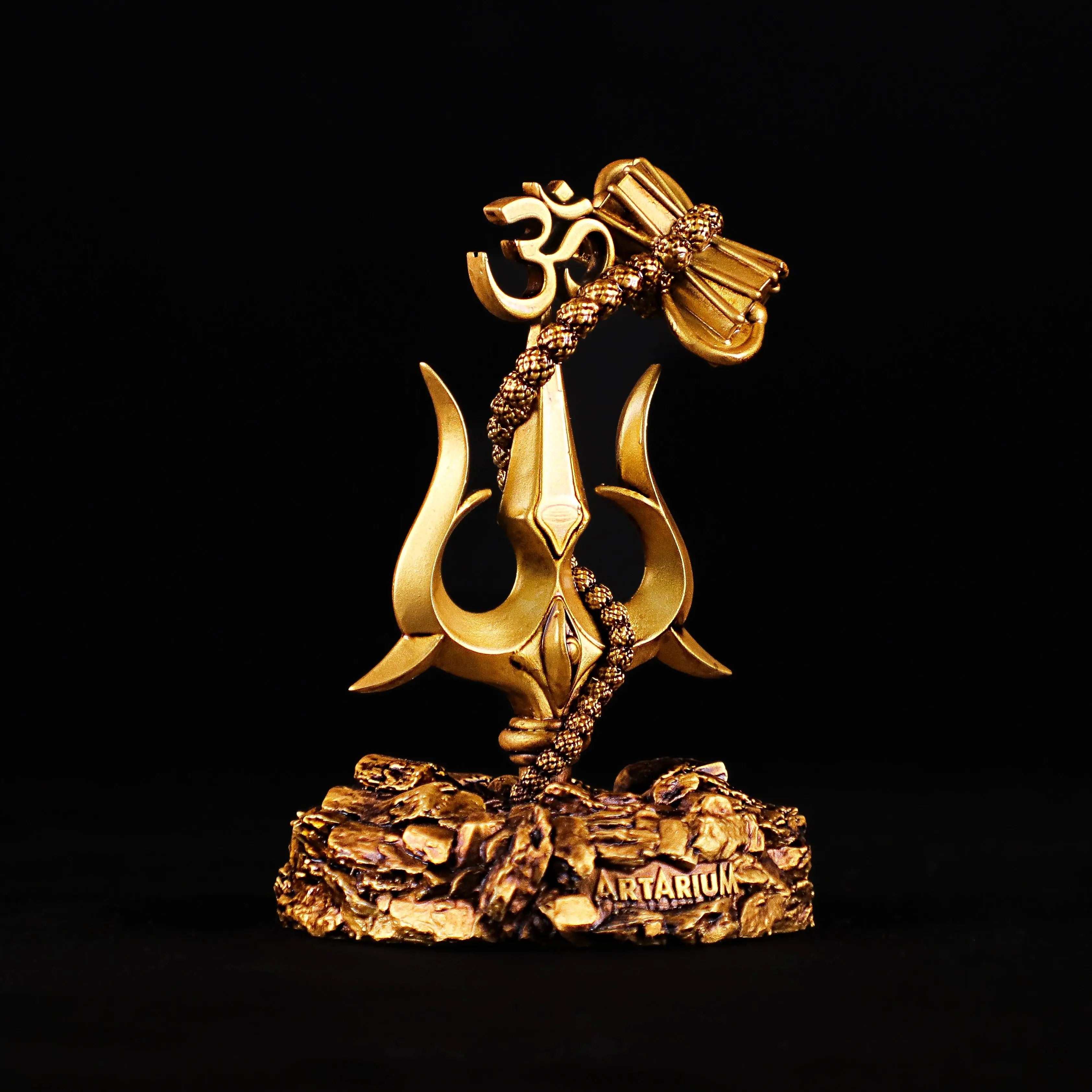 Lord Shiva Trishul With Damru Car Dashboard